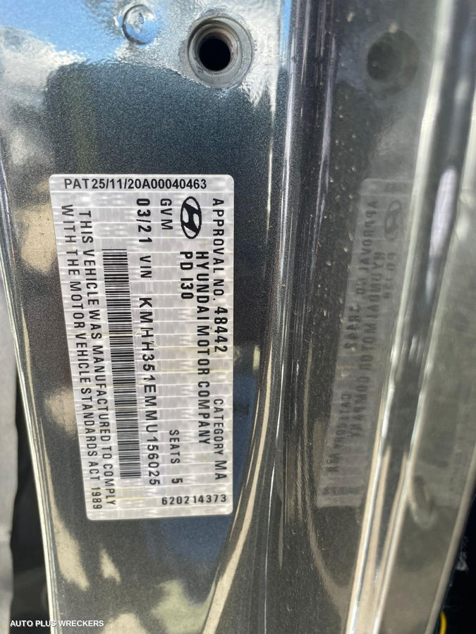 2021 Hyundai I30 Wheel Mag