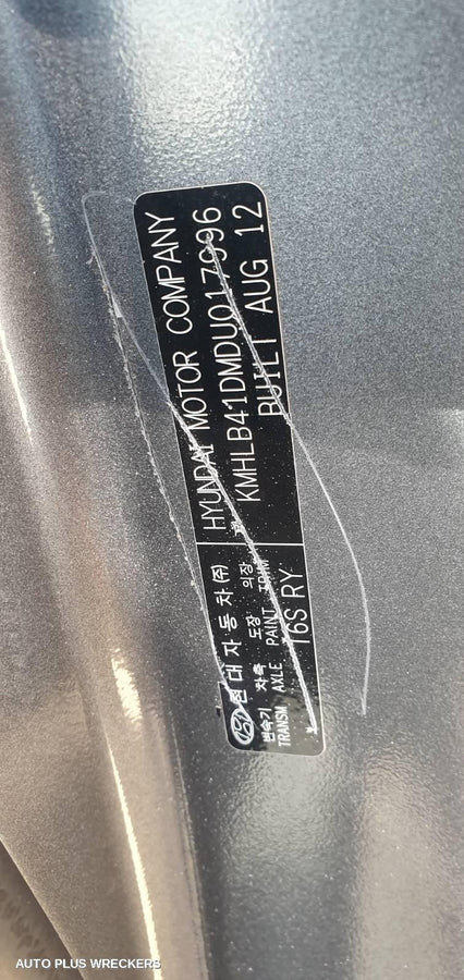 2013 Hyundai I40 F Bar Reinforc Brack