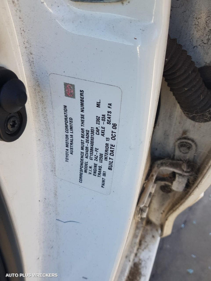 2006 Toyota Camry Pwr Dr Wind Switch