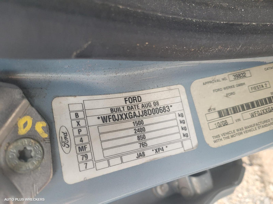 2008 Ford Fiesta Radiator Support