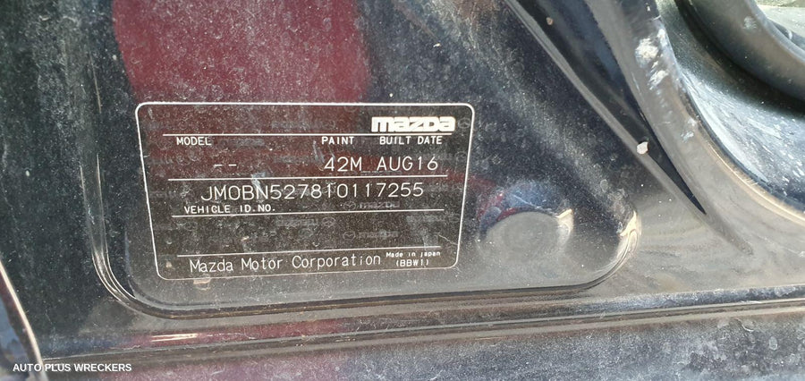 2017 Mazda 3 Bootlid Tailgate