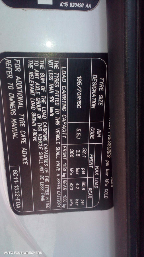2009 Ford Transit Left Front Door