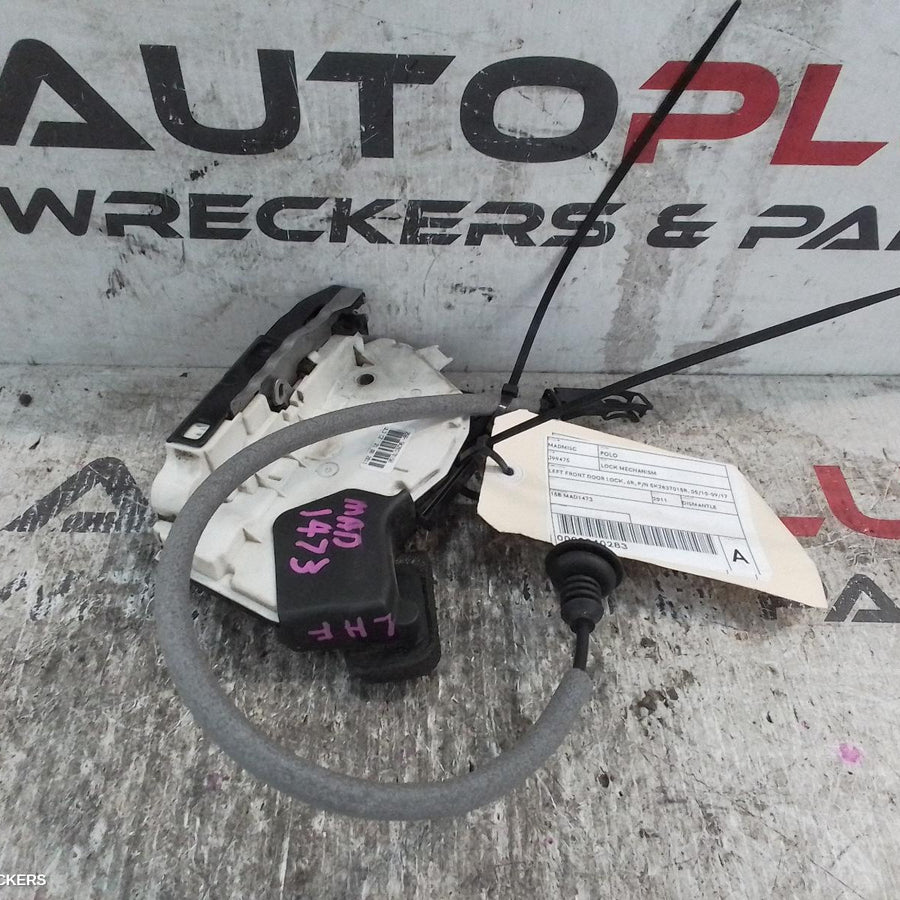 2011 Volkswagen Polo Door Boot Gate Lock