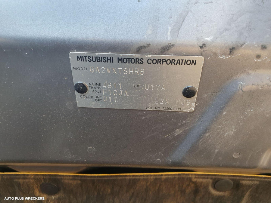 2011 Mitsubishi Asx Right Rear Door Window