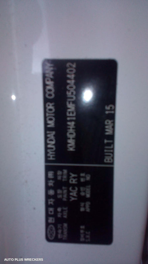 2015 Hyundai Elantra Left Front Window Reg Motor