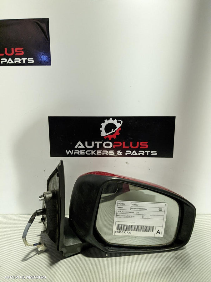 2014 Mitsubishi Mirage Right Door Mirror