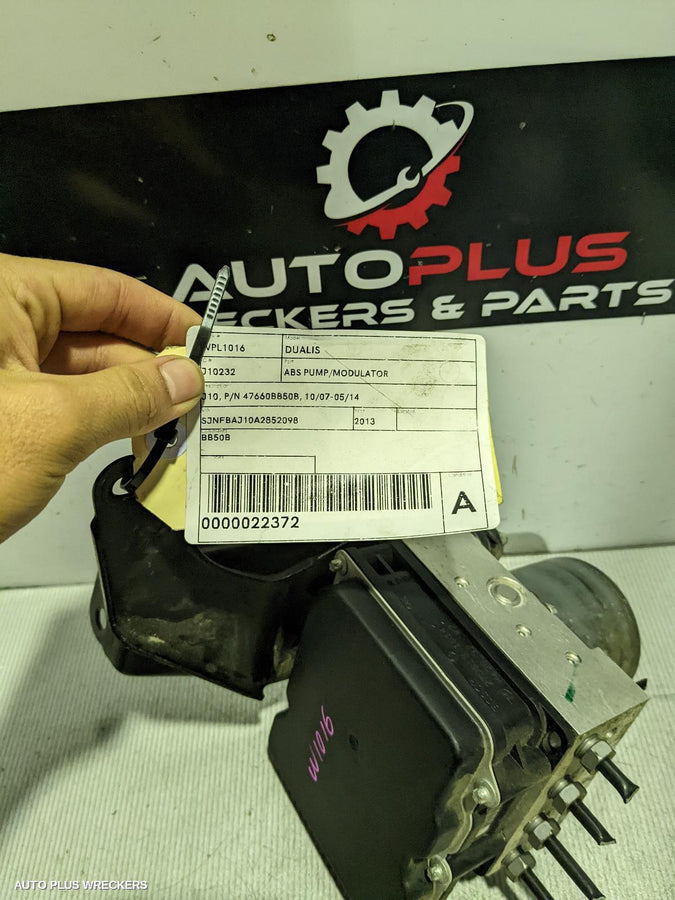 2013 Nissan Dualis Abs Pump Modulator