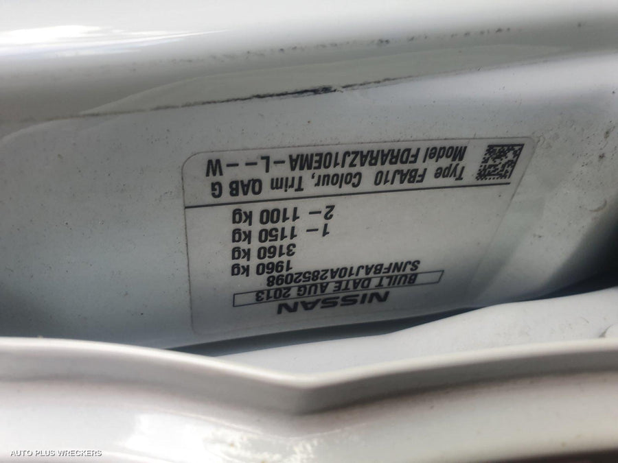 2013 Nissan Dualis Abs Pump Modulator