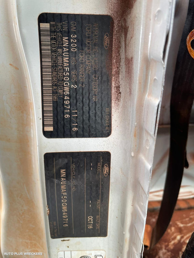 2016 Ford Ranger Left Front Window Reg Motor