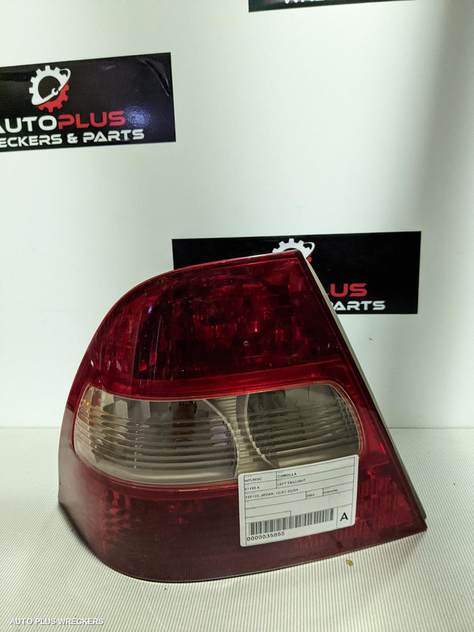2001-2004 Toyota Corolla Left Taillight