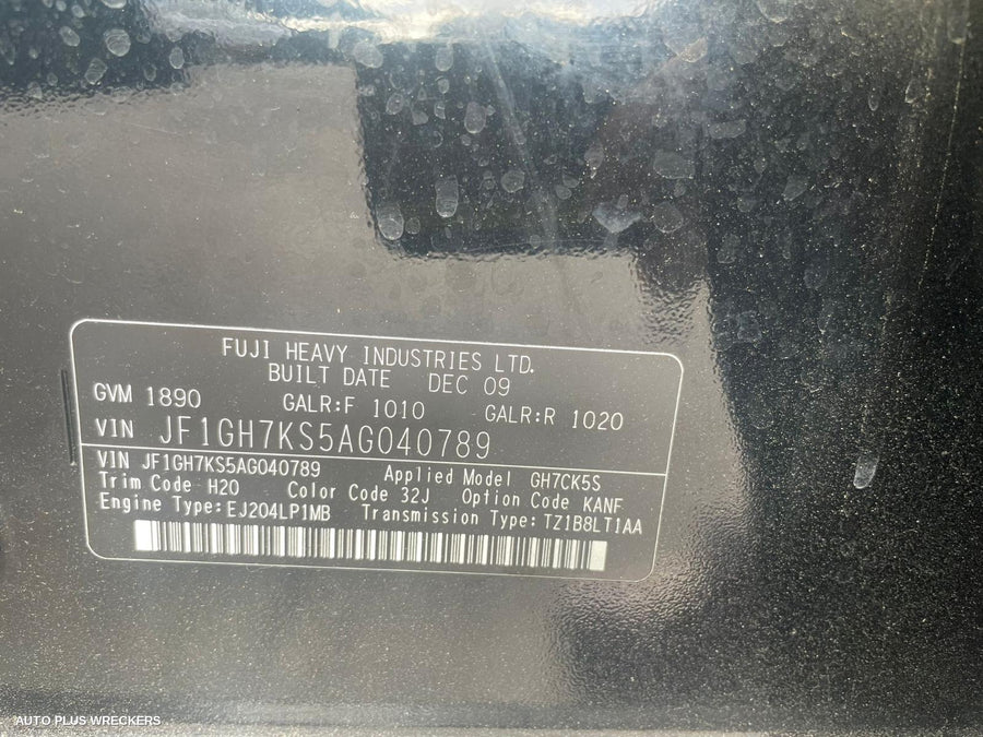 2010 Subaru Impreza Fan