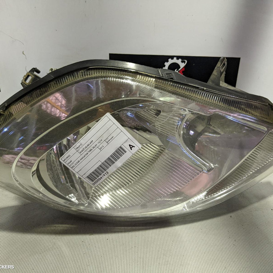 2007-2014 Renault Trafic Right Headlamp