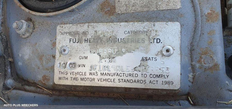 2006 Subaru Liberty Left Front Door