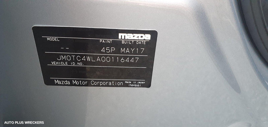 2017 Mazda Cx9 Pwr Dr Wind Switch