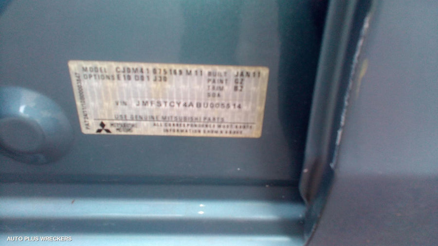 2011 Mitsubishi Lancer Pwr Dr Wind Switch