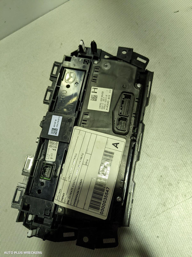 2016 Mazda 3 Heater Ac Controls