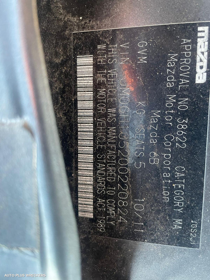 2011 Mazda 6 Radiator Support