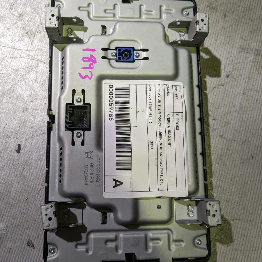 2020-2025 Volkswagen T-cross Radio Cd Dvd Sat Tv
