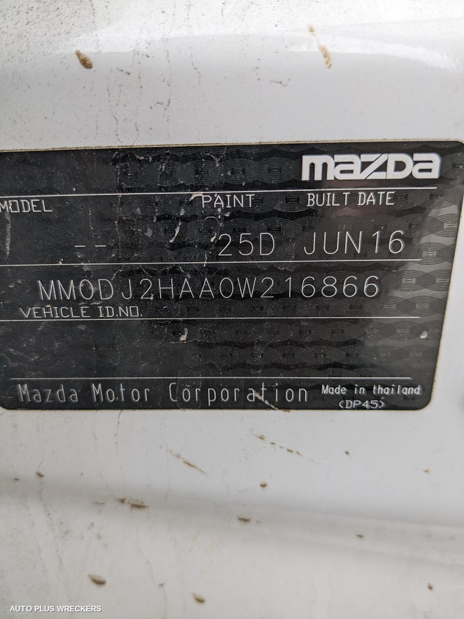 2016 Mazda 2 Abs Pump Modulator
