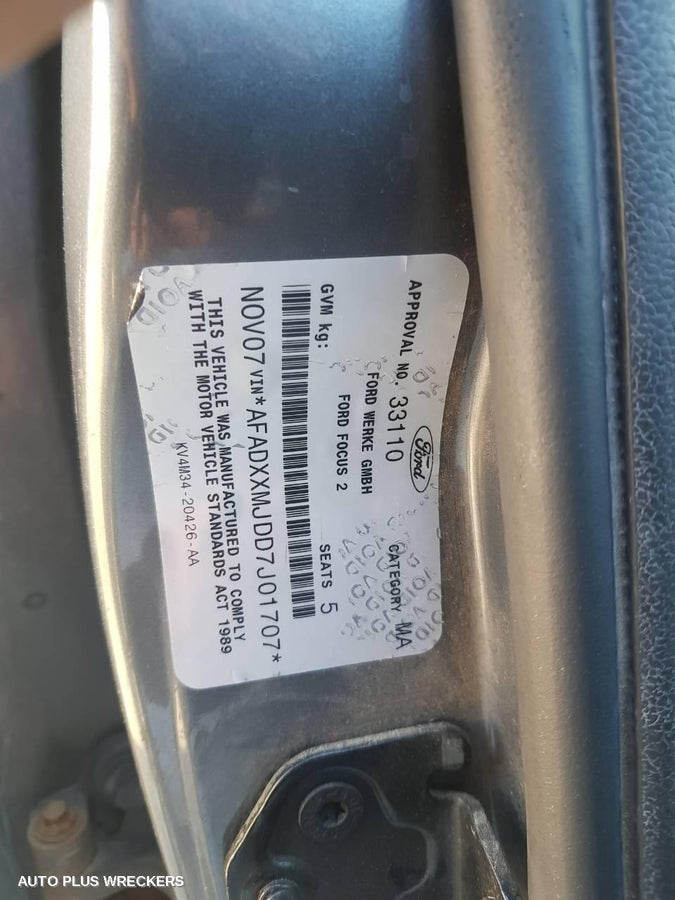 2007 Ford Focus F Bar Reinforc Brack