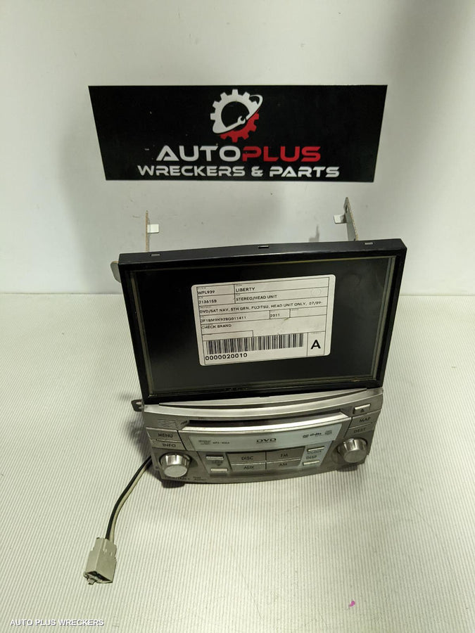 2011 Subaru Liberty Radio Cd Dvd Sat Tv