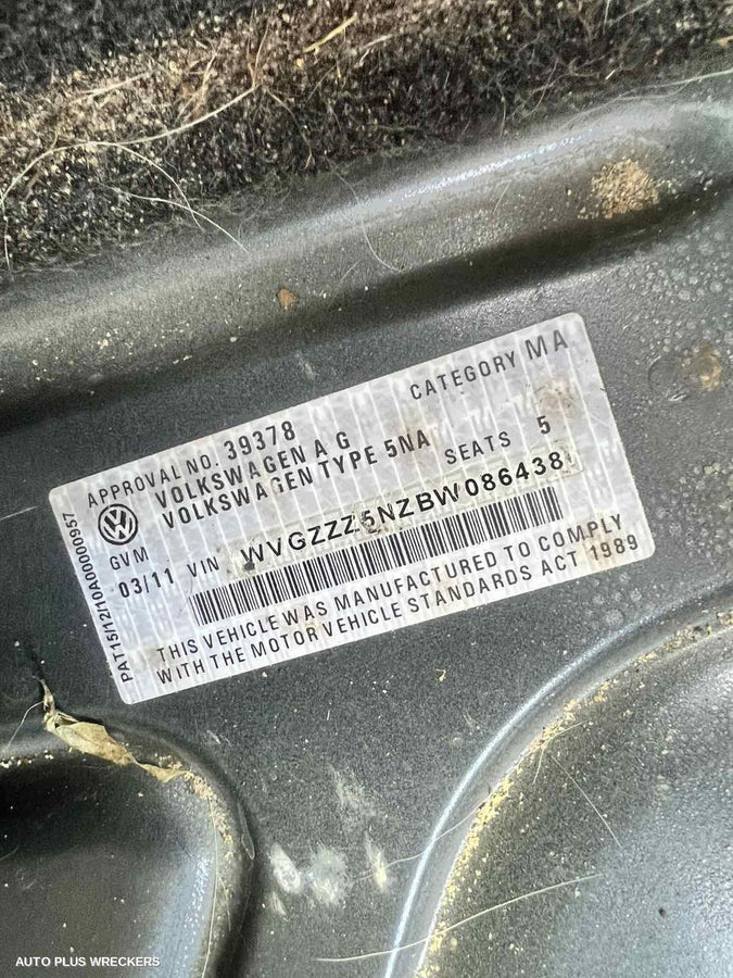 2011 Volkswagen Tiguan Left Door Mirror