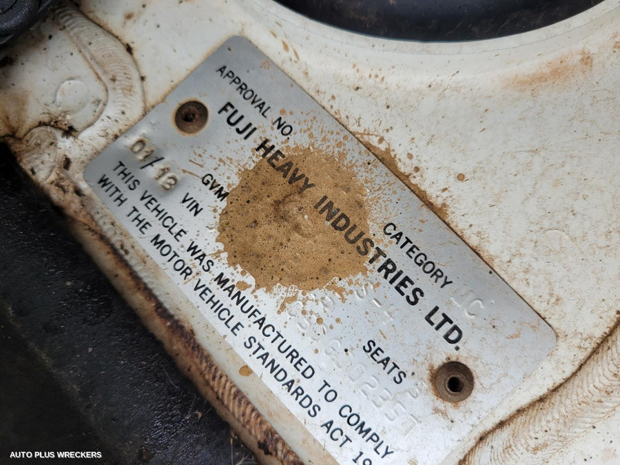 2013 Subaru Forester Bootlid Tailgate