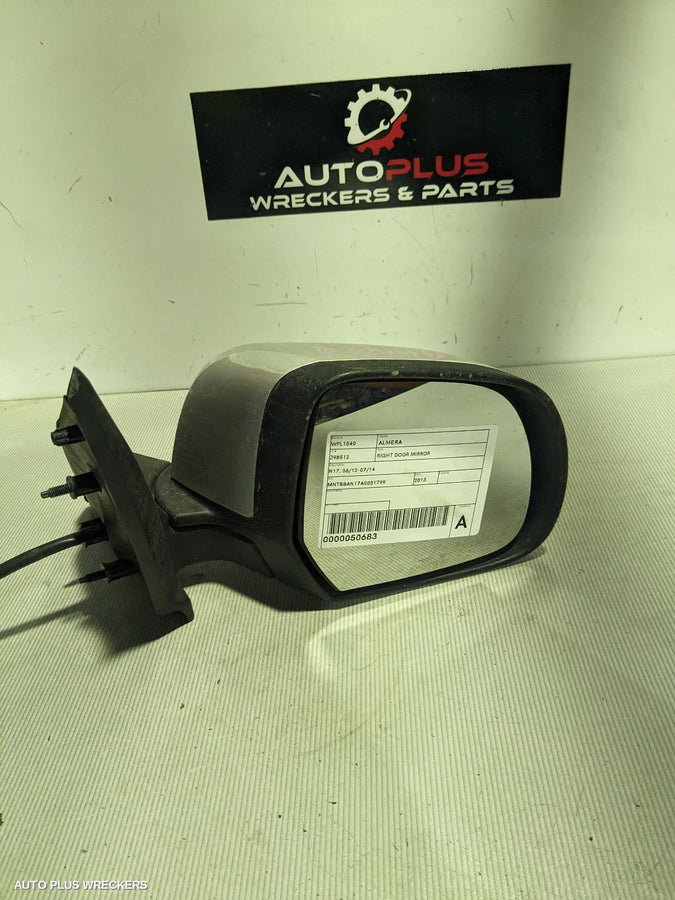 2012-2014 Nissan Almera Right Door Mirror