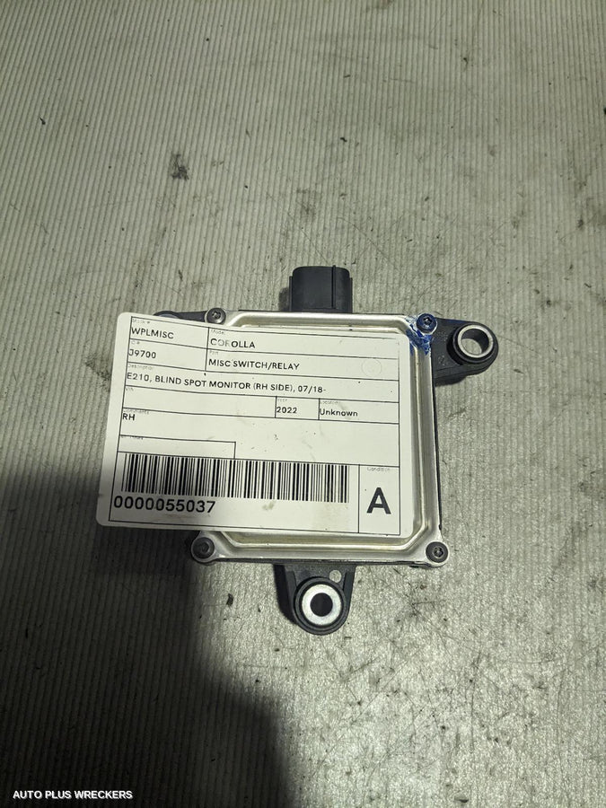 2022 Toyota Corolla Misc Switch Relay