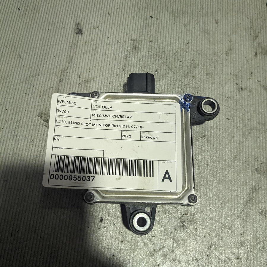2022 Toyota Corolla Misc Switch Relay