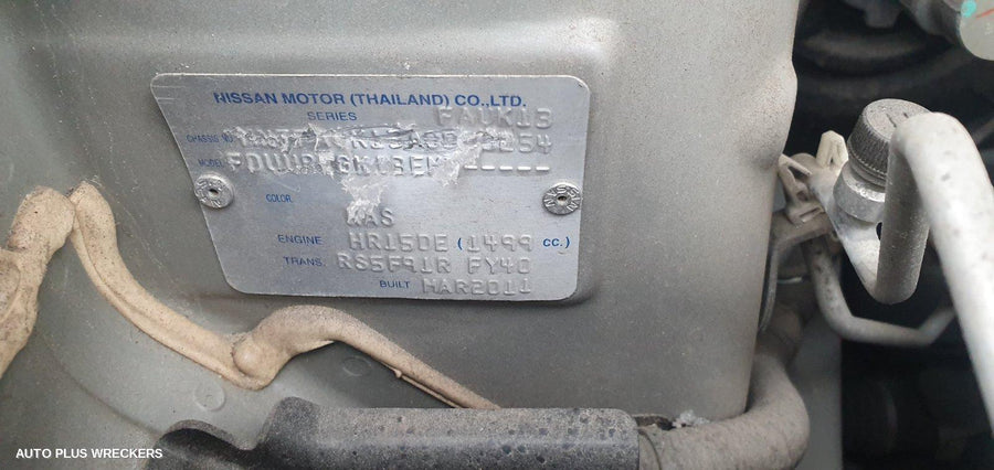 2012 Nissan Micra Radiator Support