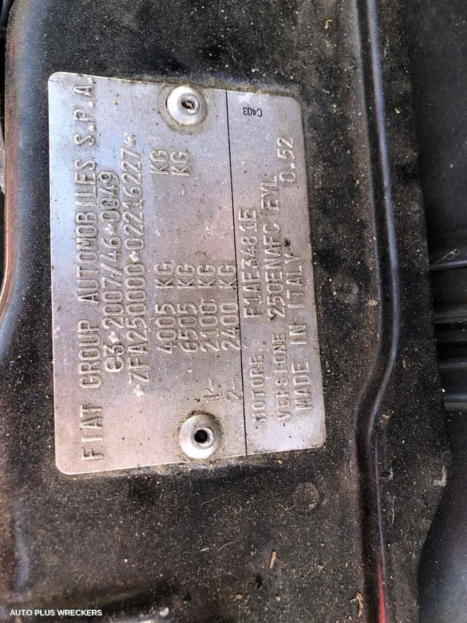 2013 Fiat Ducato Washer Bottle