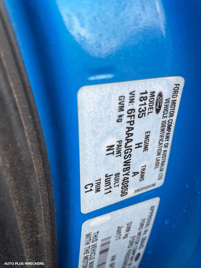 2011 Ford Falcon Air Cleaner Box