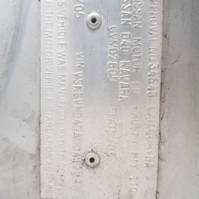 2005 NISSAN NAVARA RIGHT DOOR MIRROR