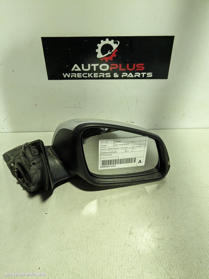 2011-2019 Bmw 3 Series Right Door Mirror