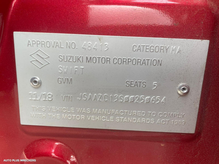 2018 Suzuki Swift Right Door Mirror