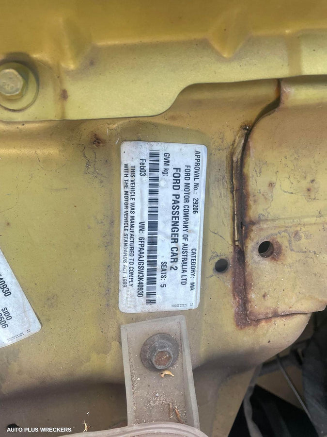 2003 Ford Falcon Left Taillight