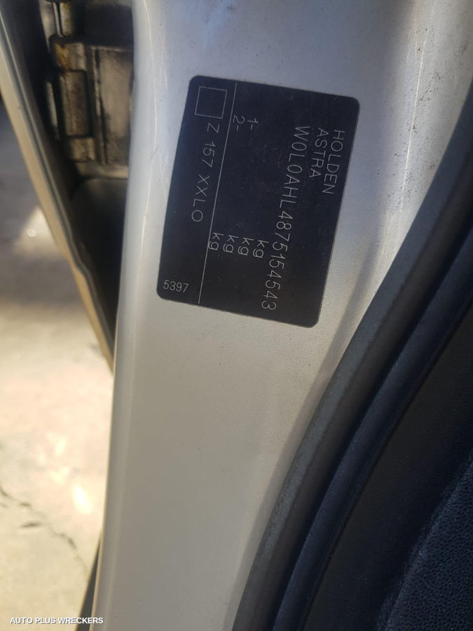 2007 Holden Astra R Bar Bracket Reinfo