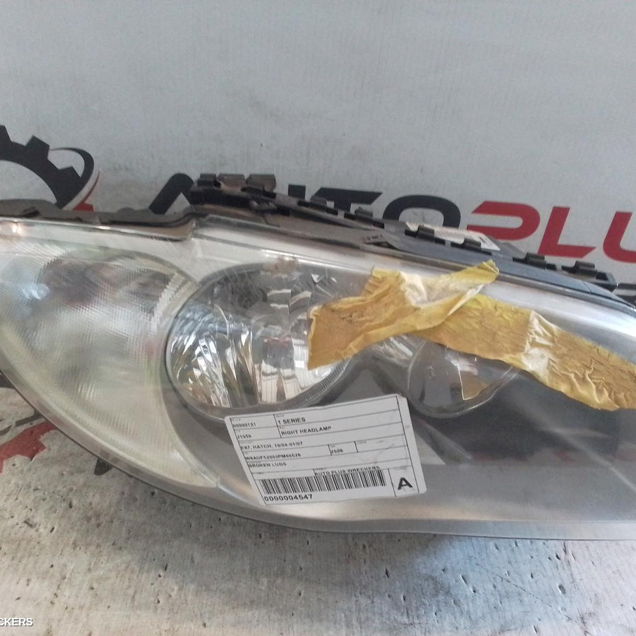 2004-2007 Bmw 1 Series Right Headlamp