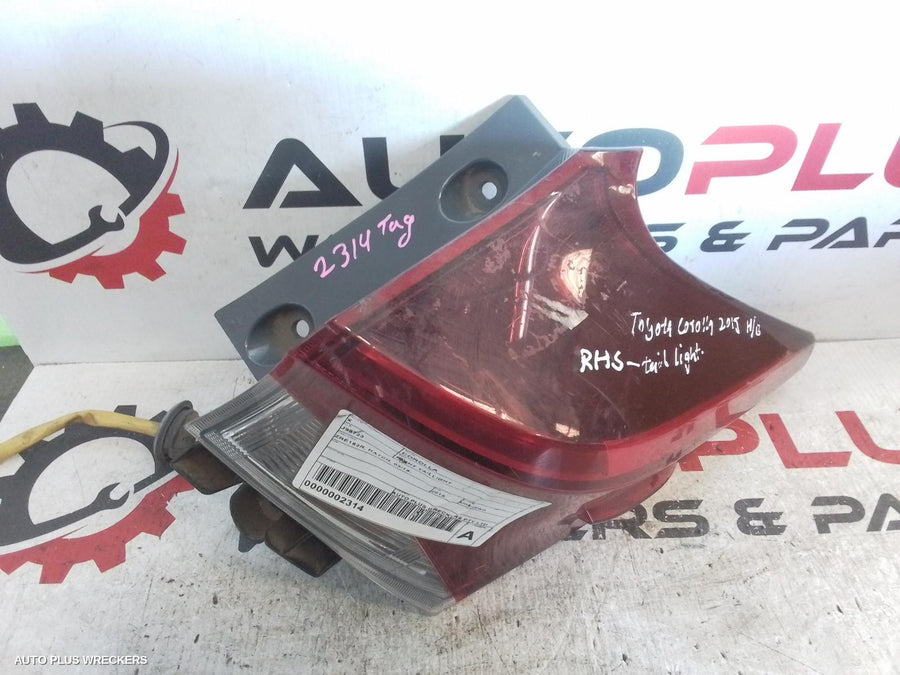 2015 Toyota Corolla Right Taillight