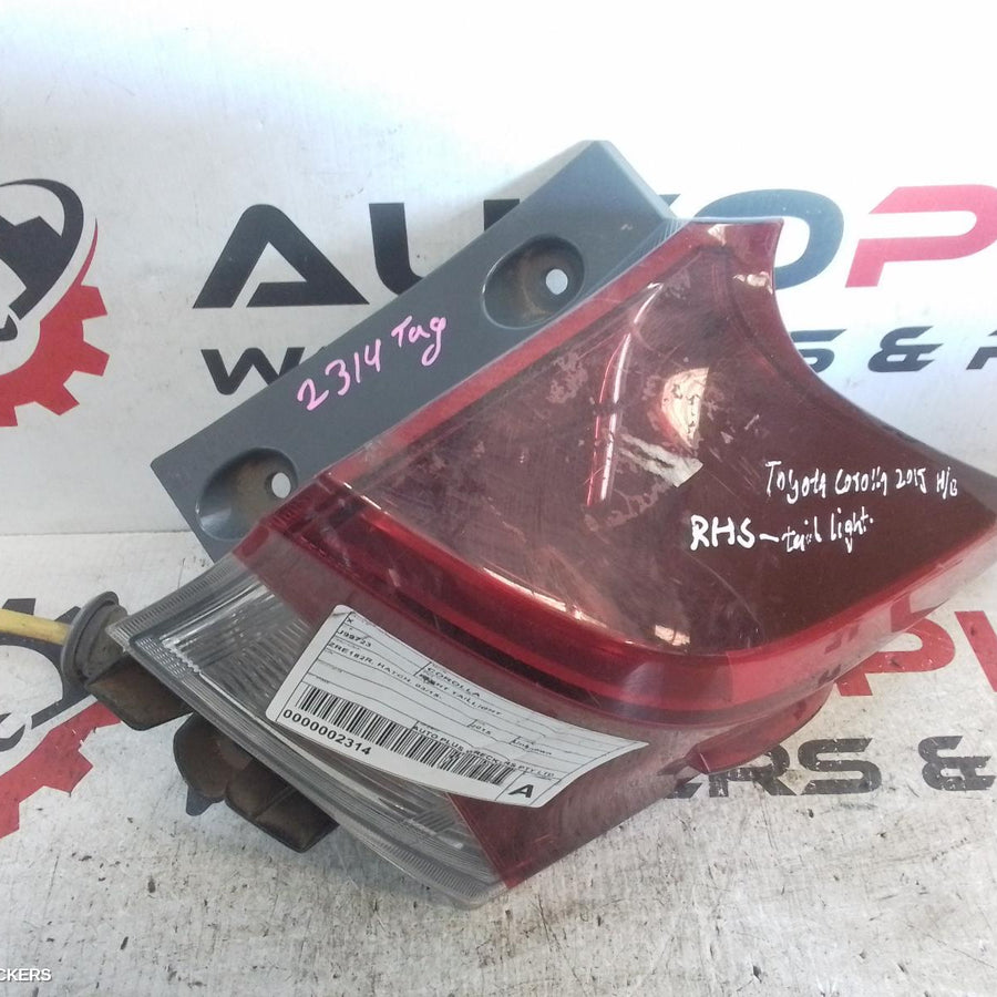 2015-2018 Toyota Corolla Right Taillight