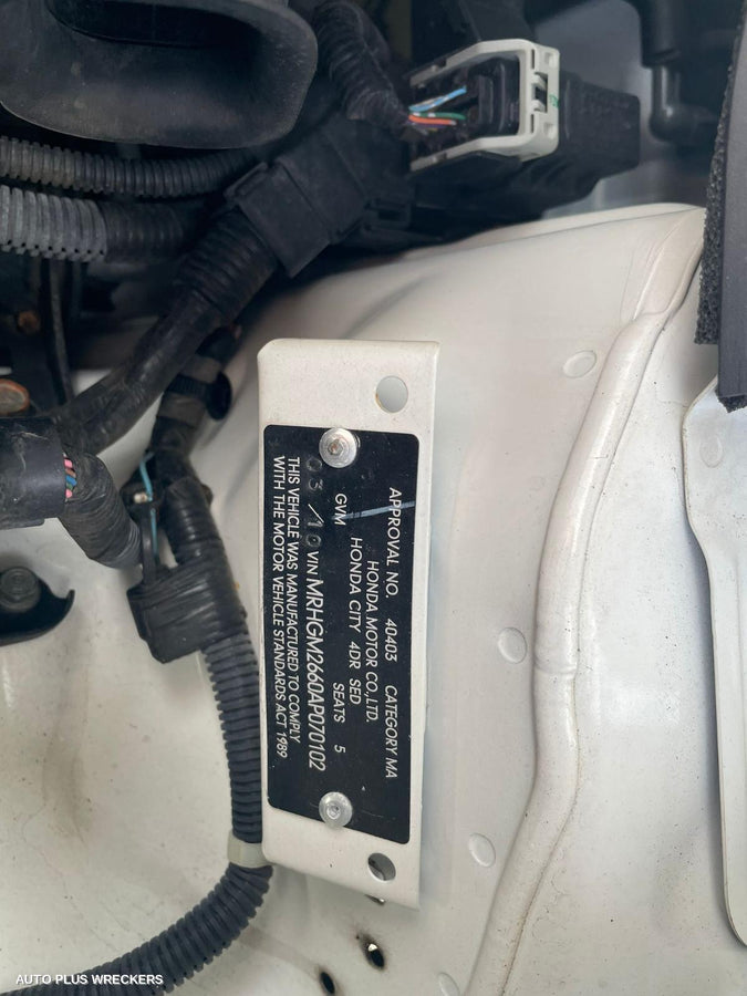 2010 Honda City Door Boot Gate Lock