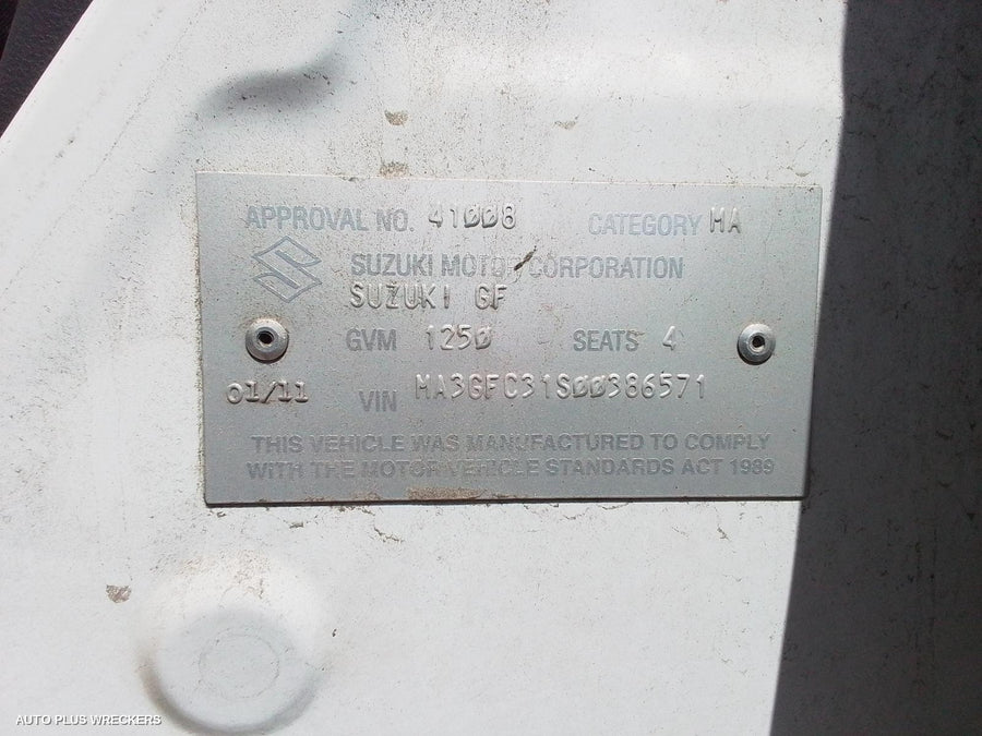 2011 Suzuki Alto Left Taillight