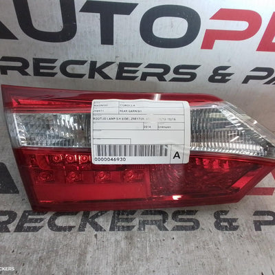 2014 Toyota Corolla Rear Garnish