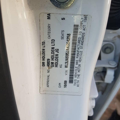 2009 HOLDEN CRUZE DOOR HANDLE