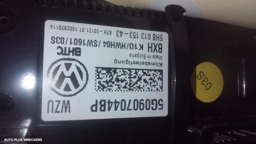 2015-2019 Volkswagen Passat Heater Ac Controls