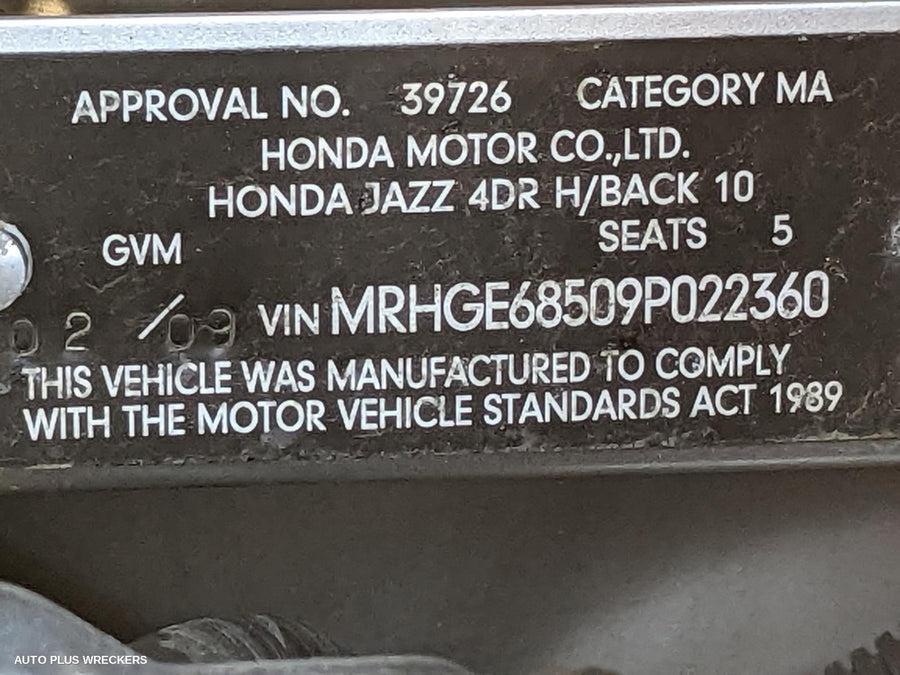 2009 Honda Jazz Abs Sensor