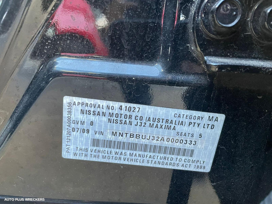 2009 Nissan Maxima Washer Bottle