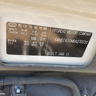 2011 Hyundai I45 Fan