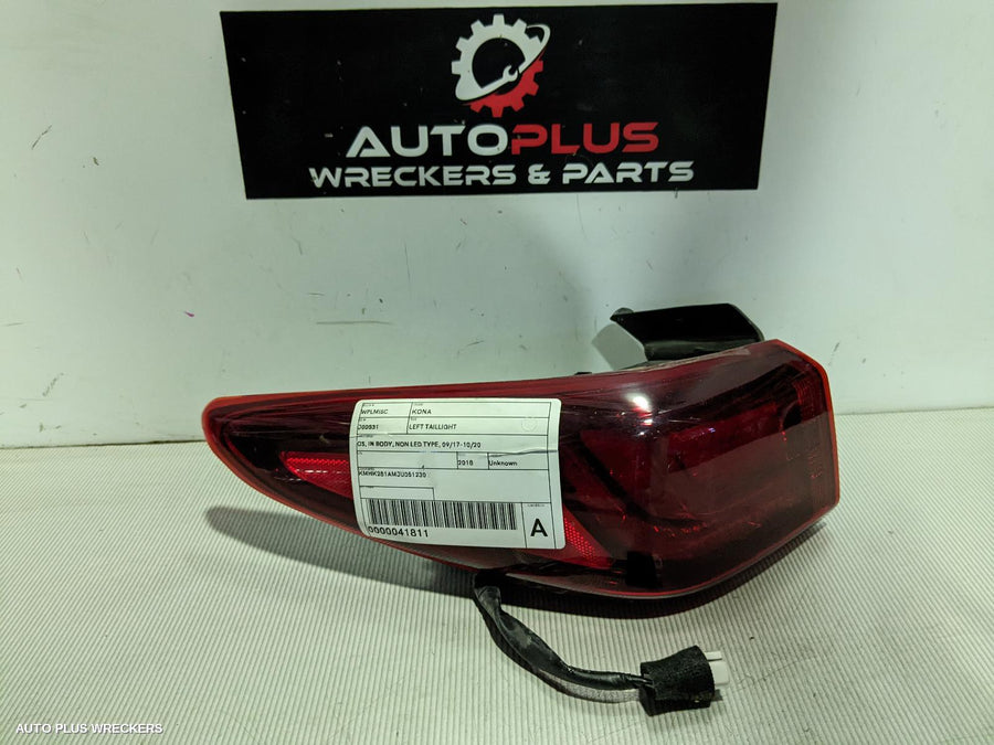 2018 Hyundai Kona Left Taillight